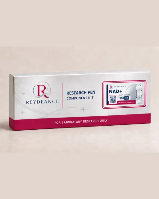 NAD+ Pen 500mg — labelled pen box, product photograph