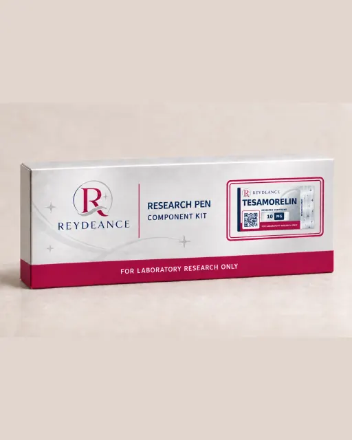 Tesamorelin Pen 10mg — labelled pen box, product photograph